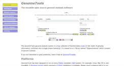 Desktop Screenshot of genometools.org