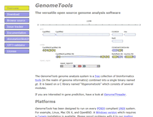 Tablet Screenshot of genometools.org